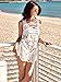 MG Collection® White Floral Design Openwork Lace Beach Top / Swimsuit Cover Up