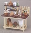 Reutter Porcelain Miniature Potting Bench Display