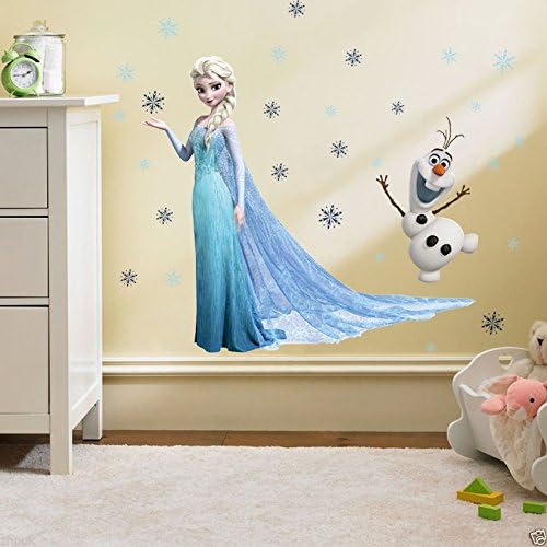 Queen Elsa Princess Frozen Wall Decal Kids Room Removable Home Decor Stickers