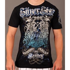 Silver Star Men's ANDERSON SPIDER SILVA UFC 101 WALKOUT T-Shirt