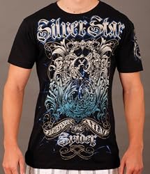 Silver Star Men's ANDERSON SPIDER SILVA UFC 101 WALKOUT T-Shirt