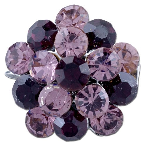 Vintage Purple Crystal Bouquet Brooches & Pins