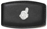 Cleveland Indians Silver Leather Money Clip