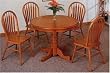 5 Piece Oak Dining Set By Coaster Furniture
