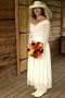 Drop Waist Western Wedding Dress Medium White