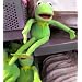 Disney Store, 12" Kermit the Frog soft Plush, Jim Henson, Doll Toy