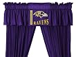 NFL Baltimore Ravens Curtain Set - 5pc Jersey Drapes/Valance Set