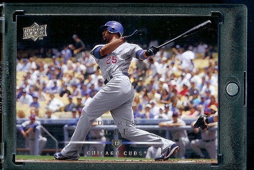 2008 Upper Deck # 441 Derrek Lee - Cubs - MLB Baseball Trading Card in a Protective Screw Down Display Case