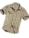 Surplus Raw Vintage Checkered Shirt beige kurzarm
