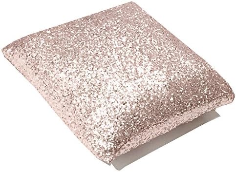 Blush Pink Glitz Sequins Decorative Throw Pillow (20" x 20")