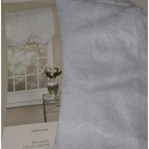 AMAZON.COM: HOPEWELL LACE WHITE BALLOON SHADE: HOME  KITCHEN