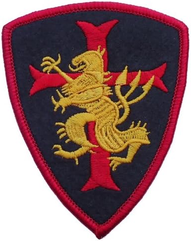 Velcro DEVGRU Seal Team VI Golden Team Crusader Red Cross Lion [3.5 inches]Patch