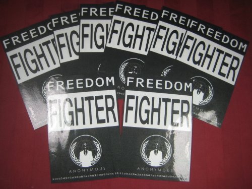 Huge save onmasks guy fawkes Anonymous Freedom Fighter decal sticker lot x 8