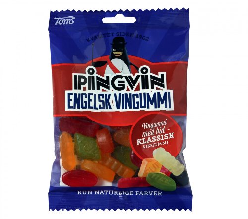 Englisches Weingummi Engelsk Vingummi 900g Toms