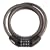 Wordlock CL-411-BK 4-Letter Combination 5 Foot Cable Bike Lock, Black