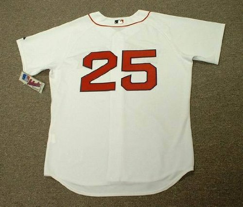 MIKE LOWELL Boston Red Sox Majestic AUTHENTIC Home Baseball Jersey, 52/2XL