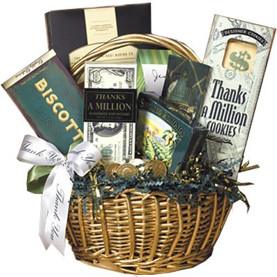 Thanks A Million Gourmet Food Gift Basket - Small (Medium Pictured)