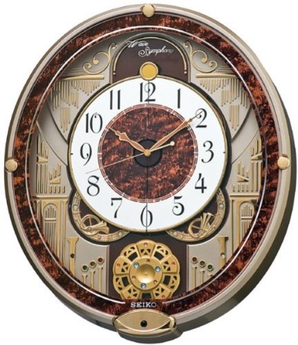 SEIKO CLOCK (セイコークロック) 掛け時計 ウエーブシンフォニー 電波時計 ツイン・パ からくり  RE568B