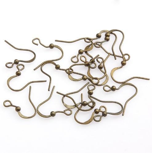 ILOVEDIY 500pcs Retro Bronze Plated Earring Hooks Hypo-allergenic for Jewelry Making-different Style