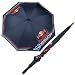 Stockschirm mit Gummigriff. Material: 100% Nylon. Farbe: Navy. Gr��e: Aufgespannt: Durchmesser ca. 
130 cm. Gr��e: Zusammengefaltet: L�nge ca. 100 cm, Dicke ca. 5 cm
