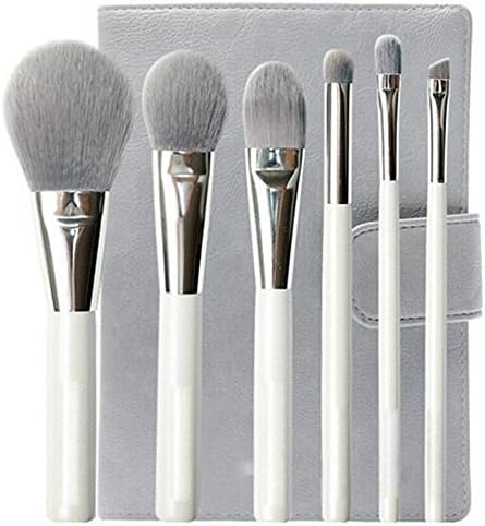 Moonkini Makeup Brushes Professional Set 6pcs Kit Nylon Hair Maquiagem Beauty Kabuki Brush w/ Gray Toiltery Bag Best Quality
