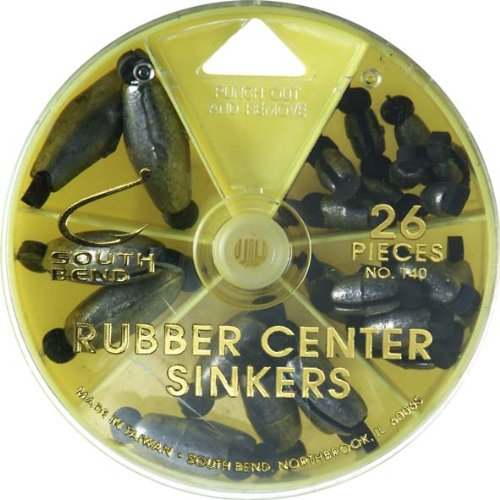 South Bend Rubber Center Assortment (Black, Assorted) 