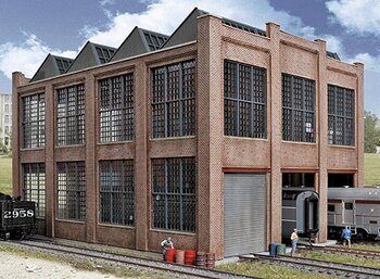 Walthers HO Scale Rail Shops Cornerstone Series® Car Shop Kit 11-5/8 x 8-13/16 x 7-5/8