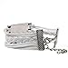 HITOP Jewelry Mens Womens Leather Bracelet, Vintage Best Friend Love Heart Charm Bangle, White Silver