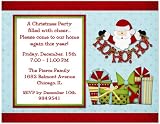 Santa Holiday Party Invitation - Set of 20