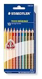 Staedtler 1284C10 - Tricki Dicki 10er Dreieck Farbstifte Jumbo - Staedtler