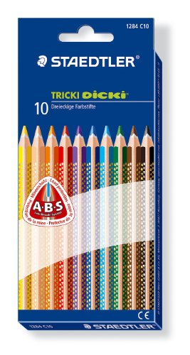 Staedtler 1284C10 - Tricki Dicki 10er Dreieck Farbstifte Jumbo Preisvergleich