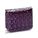 Purple 3D Diamond Cross Body Handbag W/Matching Cell Phone Case