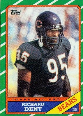 1986 Topps #19 Richard Dent - Chicago Bears (Football Cards)