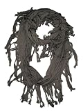 Fennco Fringed Infinity Loop Scarf for Men or Women - 6 Colors