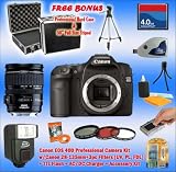 Canon EOS 40D w/28-135mm + 4GB + TTL Flash + AC/DC Charger w/4 AA Batteries + Accessory Kit + BONUS HARD CASE  TRIPOD