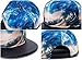 LATUD Men Hip Hop All Over 3D Tornado Print Flat Panel Flex Fit Snapback Cap Hat, Tornado, One Size