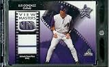 2002 Leaf Rookies & Stars View Masters Luis Gonzalez Game Worn Jersey #ed/100 Arizona Diamondbacks Baseball Card - Mint Condition - In Protective Screwdown Case!