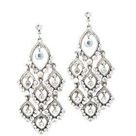 Leslie Danzis Vintage Inspired Crystal Chandelier Earrings