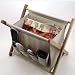 Porte Revues Bois et Coton + Poches rangement