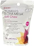 GNC Women's Ultra Mega Multivitamin, Soft Chew, Mixed Berry, 60 ea