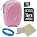 VG Slim Travel Edition Semi Hard Case w/ Removable Carbineer (Purple EVA) for Sony Cyber-Shot DSC-TX30 / DSC-WX80 / DSC-W730 / DSC-W710 / DSC-WX150 / DSC-W690 / DSC-TX66 / DSC-TX20 / DSC-WX70 / DSC-TX200V / DSC-WX50 / DSC-W610 / DSC-W620 / DSC-W650 / DSC-WX30 / DSC-W550 / DSCR-TX55 / DSC-W510 / DSC-W530 / DSC-W560 / DSC-T110 / DSC-WX10 / DSC-WX9 / DSC-W570 Point & Shoot Digital Cameras + Universal Screen Protector + 16GB SD Memory Card & Adapter + SumacLife TM Wisdom Courage Wristband