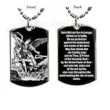 Prayer(in english) to St Michael the Archangel Pendant-Medal-Necklace