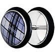 00 Gauge White Plaid Cheater Plug