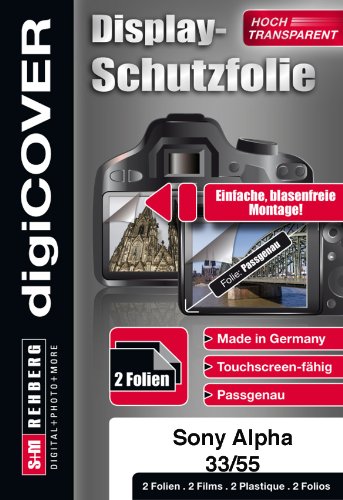 digiCOVER Basic Displayschutzfolie f&uuml;r Sony Alpha 33/55 im Preisvergleich 