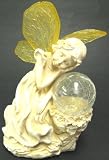 Sleeping Fairy Crackled Glass Ball Solar Garden Light - B001ID9FHW