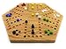 Solid Oak Double Sided Aggravation Marble Board Game Hand Painted 20 inch