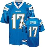 Reebok San Diego Chargers Philip Rivers Premier Alternate Jersey (Medium)