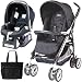 Peg Perego 2011 Pliko P3 Travel System with a Diaper Bag - Pois Black