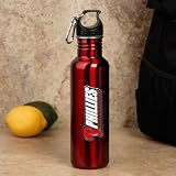 MLB Philadelphia Phillies Red Stainless Steel Water Bottle