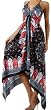 Silk Feel Handkerchief Hem Criss Cross Back Adjustable Maxi / Long Dress